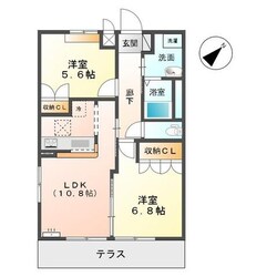 グランウッドＡの物件間取画像